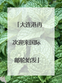 大连港再次迎来国际邮轮始发