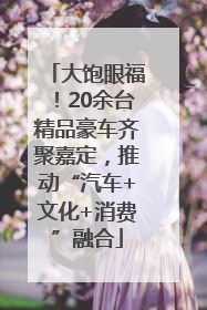 大饱眼福！20余台精品豪车齐聚嘉定，推动“汽车+文化+消费”融合