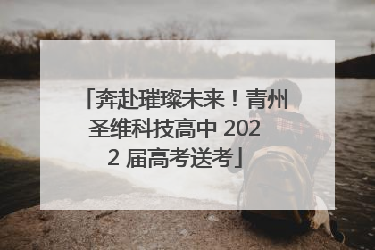 奔赴璀璨未来！青州圣维科技高中 2022 届高考送考