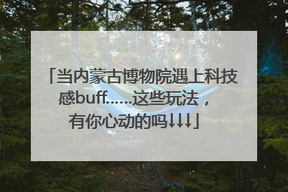 当内蒙古博物院遇上科技感buff……这些玩法，有你心动的吗↓↓↓