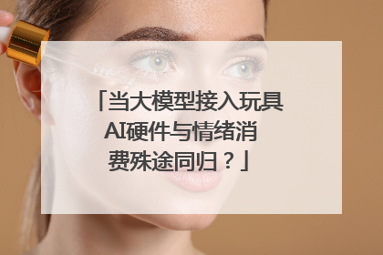 当大模型接入玩具 AI硬件与情绪消费殊途同归？