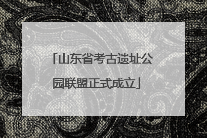 山东省考古遗址公园联盟正式成立