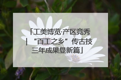 工美博览·产区竞秀｜“百工之乡”传古技 三年成果显新篇