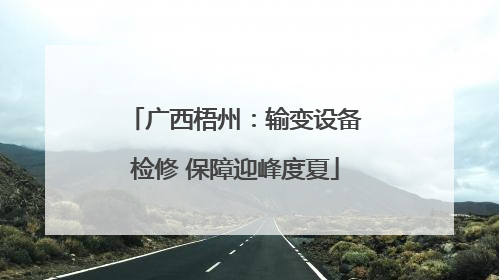 广西梧州：输变设备检修 保障迎峰度夏