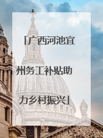 广西河池宜州务工补贴助力乡村振兴