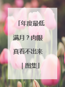 年度最低满月？肉眼真看不出来｜图集