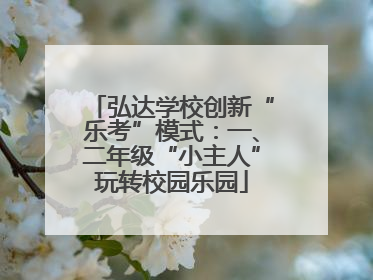 弘达学校创新“乐考”模式：一、二年级“小主人”玩转校园乐园