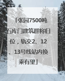 张园7500吨石库门建筑群将归位，轨交2、12、13号线站内换乘有望
