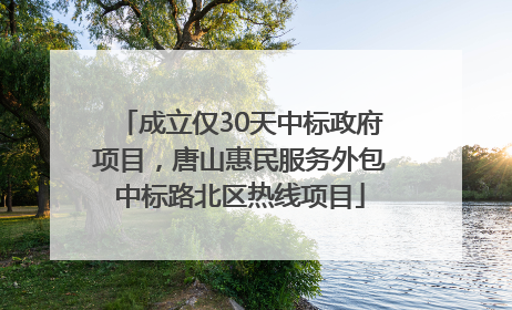 成立仅30天中标政府项目，唐山惠民服务外包中标路北区热线项目