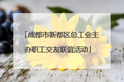 成都市新都区总工会主办职工交友联谊活动