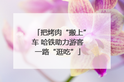 把烤肉“搬上”车 哈铁助力游客一路“逛吃”
