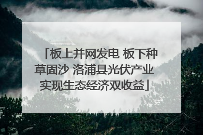 板上并网发电 板下种草固沙 洛浦县光伏产业实现生态经济双收益