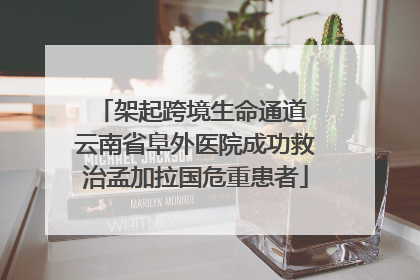 架起跨境生命通道 云南省阜外医院成功救治孟加拉国危重患者