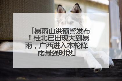 暴雨山洪预警发布！桂北已出现大到暴雨，广西进入本轮降雨最强时段