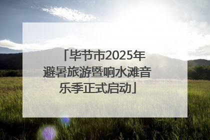 毕节市2025年避暑旅游暨响水滩音乐季正式启动