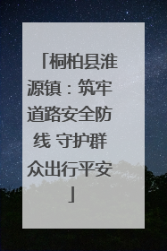 桐柏县淮源镇：筑牢道路安全防线 守护群众出行平安