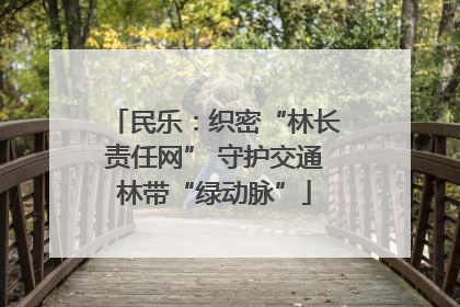 民乐：织密“林长责任网” 守护交通林带“绿动脉”