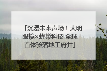 沉浸未来声场！大明眼镜×蜂巢科技 全球首体验落地王府井