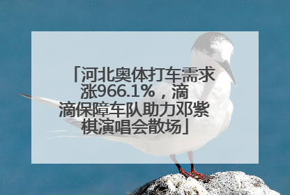 河北奥体打车需求涨966.1%，滴滴保障车队助力邓紫棋演唱会散场