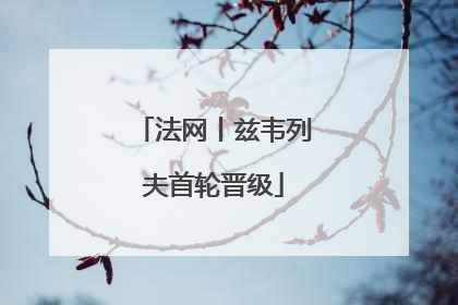 法网丨兹韦列夫首轮晋级
