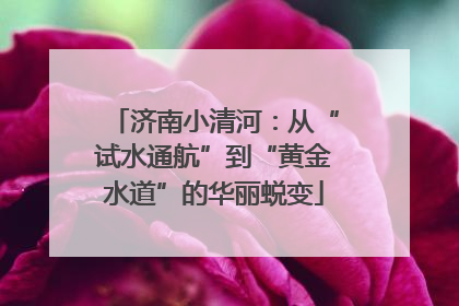 济南小清河：从“试水通航”到“黄金水道”的华丽蜕变