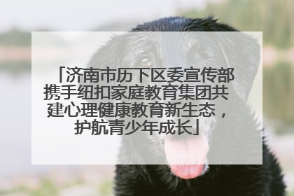 济南市历下区委宣传部携手纽扣家庭教育集团共建心理健康教育新生态，护航青少年成长