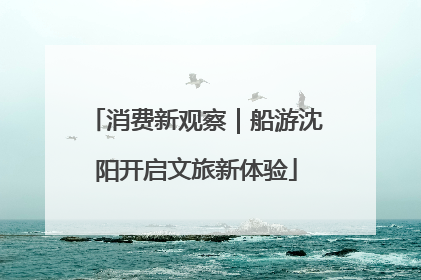 消费新观察｜船游沈阳开启文旅新体验