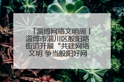 淄博网络文明周丨淄博市淄川区般阳路街道开展“共建网络文明 争当般阳好网民”主题宣讲活动