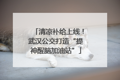 清凉补给上线！武汉公交打造“提神醒脑加油站”