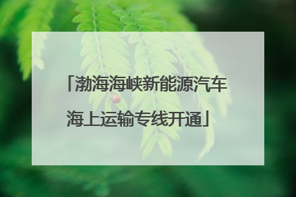 渤海海峡新能源汽车海上运输专线开通