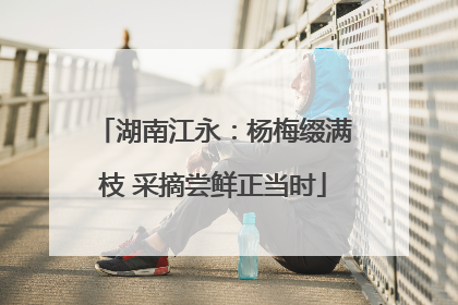 湖南江永：杨梅缀满枝 采摘尝鲜正当时