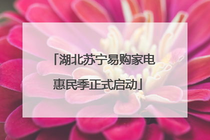 湖北苏宁易购家电惠民季正式启动