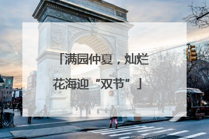 满园仲夏，灿烂花海迎“双节”