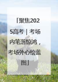 聚焦2025高考｜考场内笔落惊鸿，考场外心绘蓝图