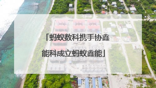 蚂蚁数科携手协鑫能科成立蚂蚁鑫能