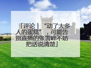 评论丨“动了太多人的蛋糕”，可能告别直播的张雪峰不妨把话说清楚