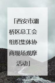 西安市灞桥区总工会组织集体协商现场观摩活动