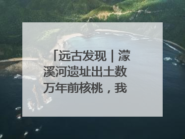 远古发现｜濛溪河遗址出土数万年前核桃，我国先民食用核桃历史大幅提前