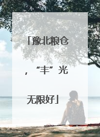 豫北粮仓，“丰”光无限好
