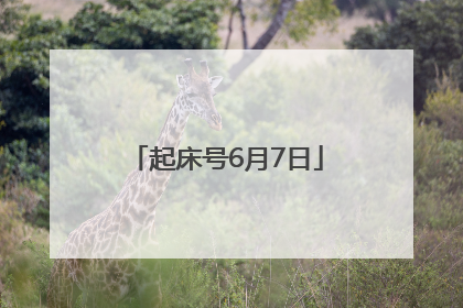 起床号6月7日