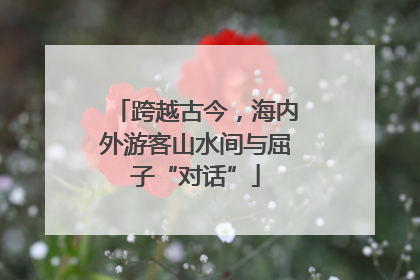 跨越古今，海内外游客山水间与屈子“对话”
