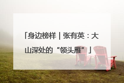 身边榜样｜张有英：大山深处的“领头雁”