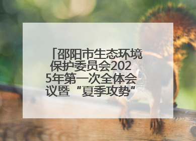 邵阳市生态环境保护委员会2025年第一次全体会议暨“夏季攻势”动员部署会召开