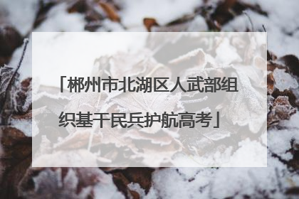 郴州市北湖区人武部组织基干民兵护航高考