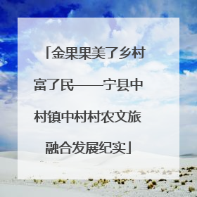 金果果美了乡村富了民——宁县中村镇中村村农文旅融合发展纪实