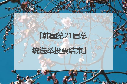 韩国第21届总统选举投票结束