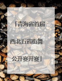 青海省首届西北五省街舞公开赛开赛