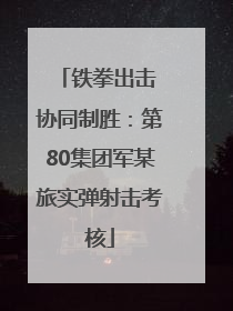 铁拳出击 协同制胜：第80集团军某旅实弹射击考核