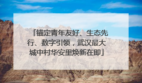 锚定青年友好、生态先行、数字引领，武汉最大城中村华安里焕新在即