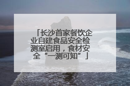 长沙首家餐饮企业自建食品安全检测室启用，食材安全“一测可知”